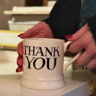 Emma Bridgewater at Gifted Boston Spa - Black Toast Thank You Mug