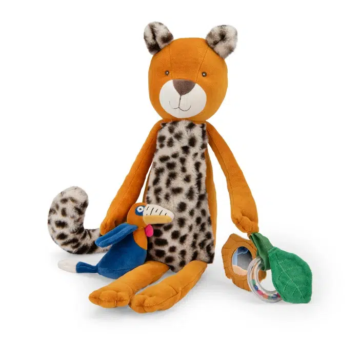 Moulin Roty at Gifted Boston Spa - Large Leopard Activity Toy 688076