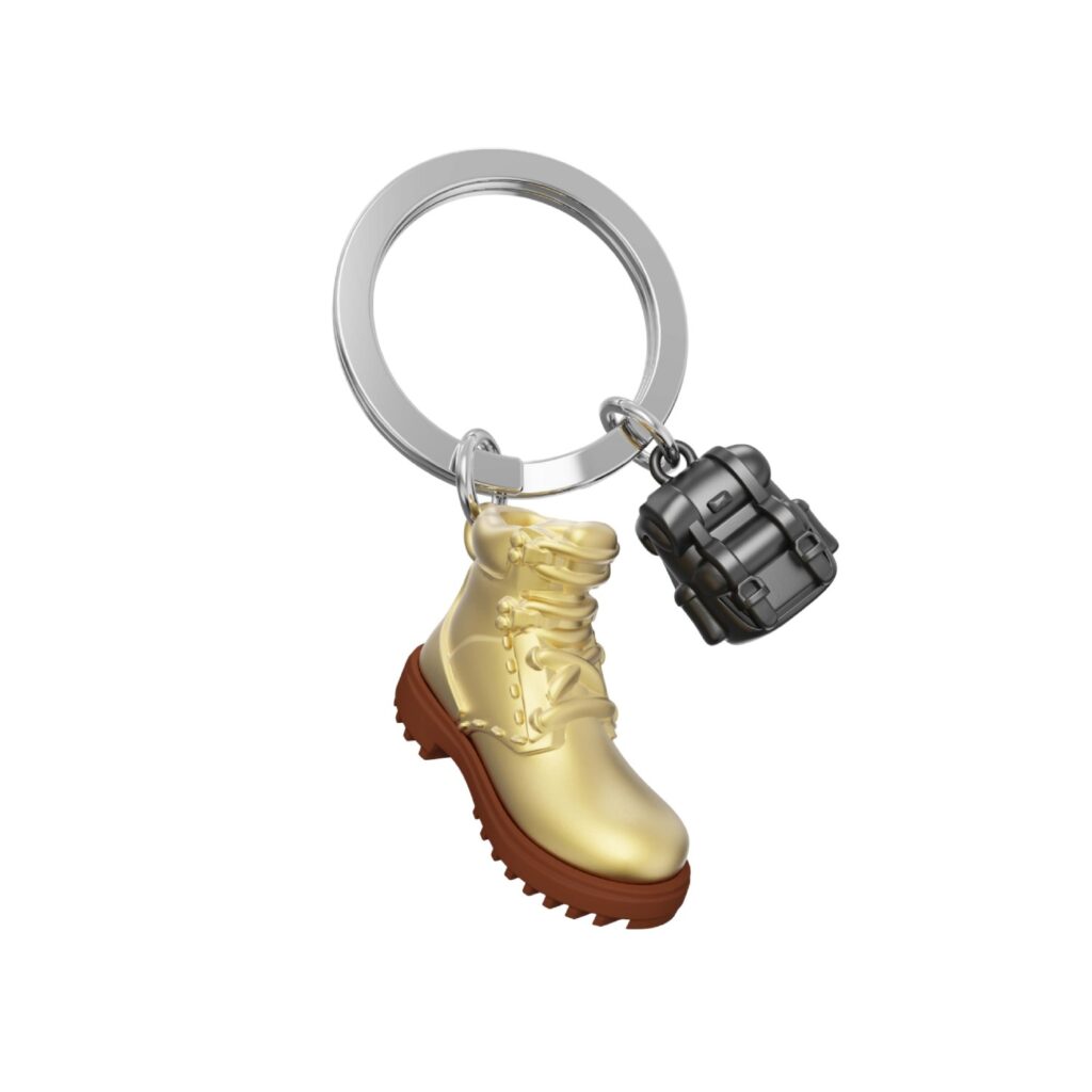 Metalmorphose at Gifted Boston Spa - Hiking Boots and Backpack Keyring