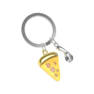 Metalmorphose at Gifted Boston Spa - Pizza Slice Keyring