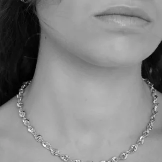 Tutti & Co Sculpt Necklace Silver