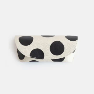 Caroline Gardner Monochrome Spots FLap Glasses Case