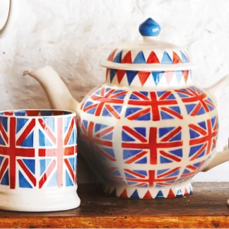 Emma Bridgewater Union Jack 4 Mug Teapot