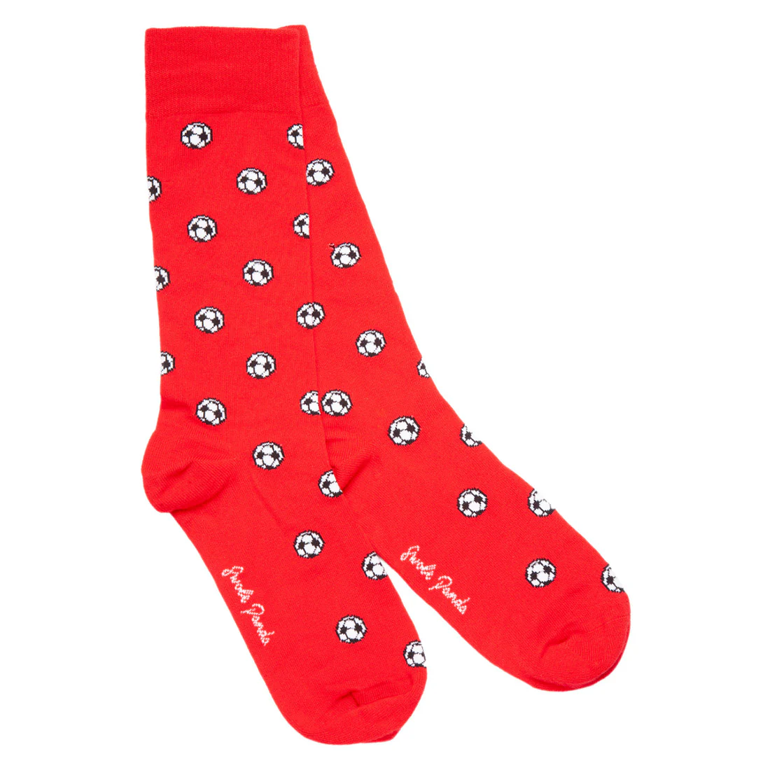 Swole Panda Red Football BAMBOO SOCKS size 7-11 - Image 3