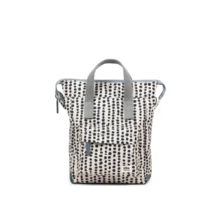 Roka Bantry B Recycled Nylon Backpack Small in Linear Dot