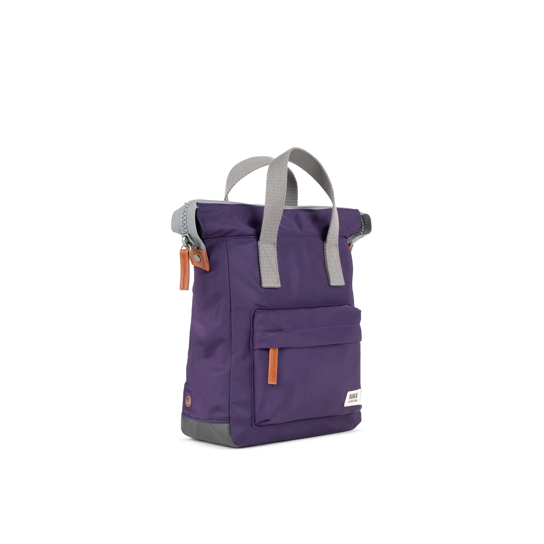 Roka Bantry B Recycled Nylon Backpack Small in Majestic Purple - Image 4