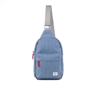 Roka Willesden Sling Bag Recycled Nylon Blue Hickory
