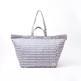 Roka Marylebone Tote Bag in Denim Rain Cotton Canvas