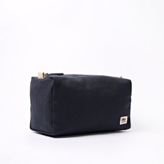 Roka Mayfair Wash Bag in Smoke Cotton Canvas