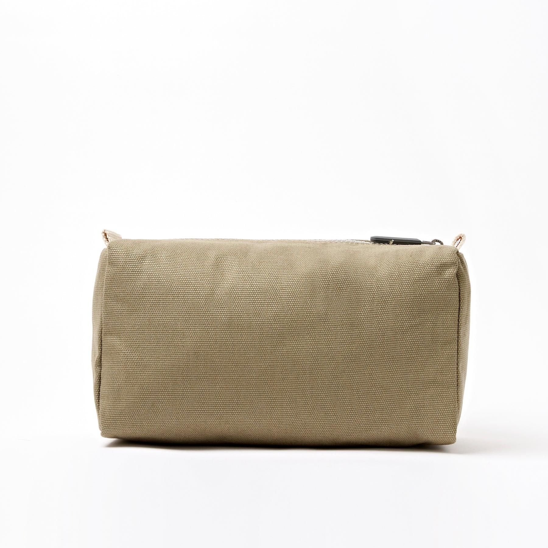 Roka Mayfair Wash Bag in Taupe Cotton Canvas - Image 4