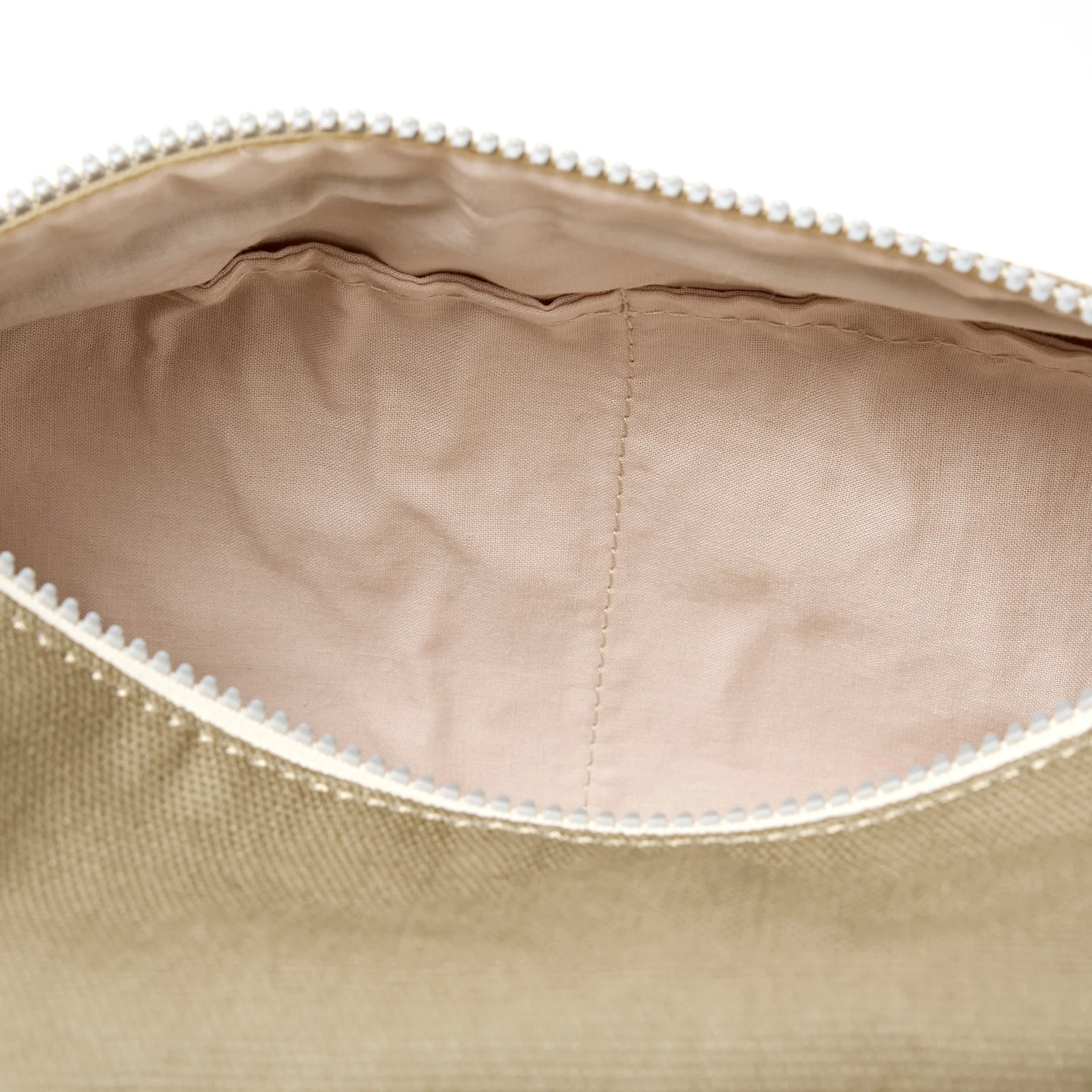 Roka Mayfair Wash Bag in Taupe Cotton Canvas - Image 5