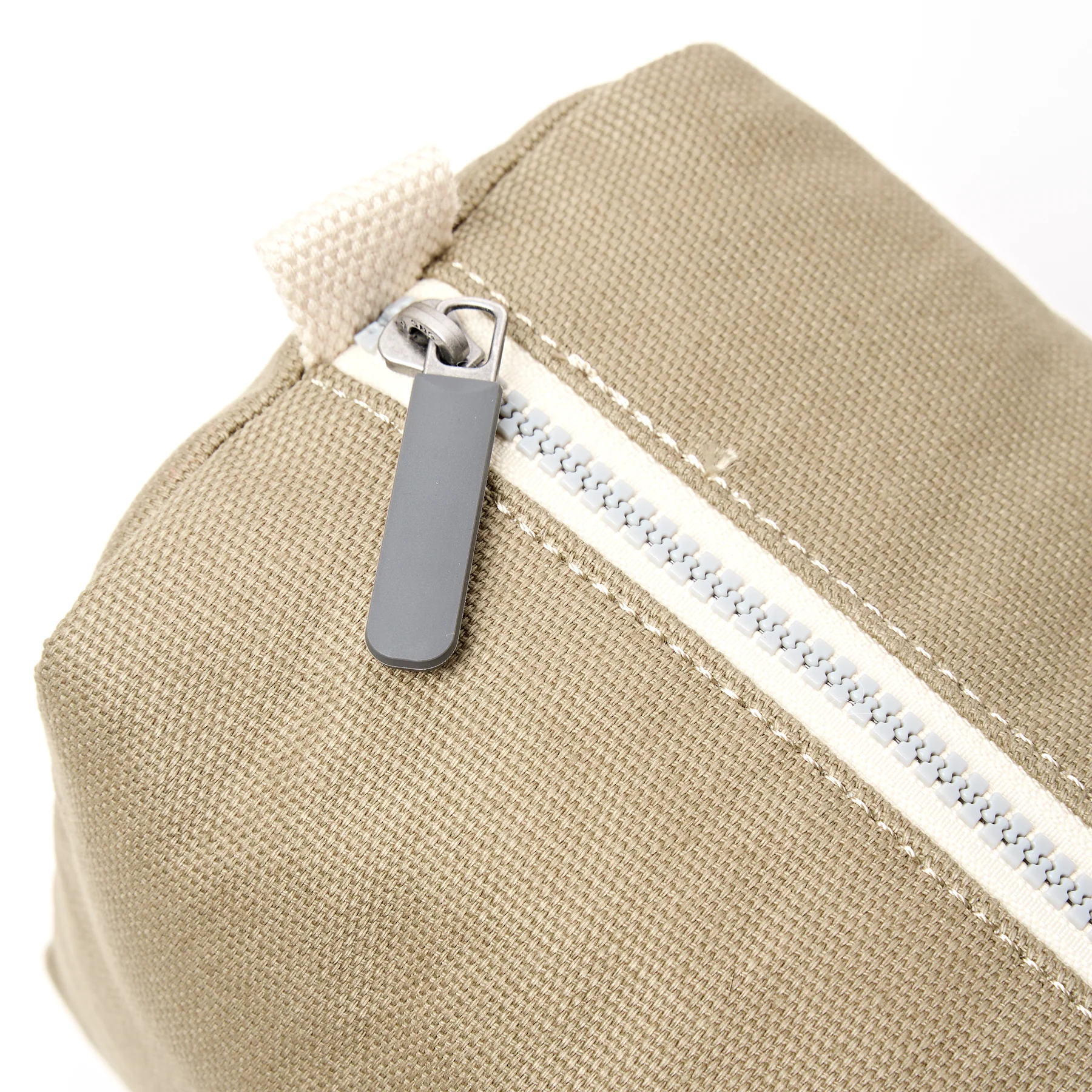 Roka Mayfair Wash Bag in Taupe Cotton Canvas - Image 6
