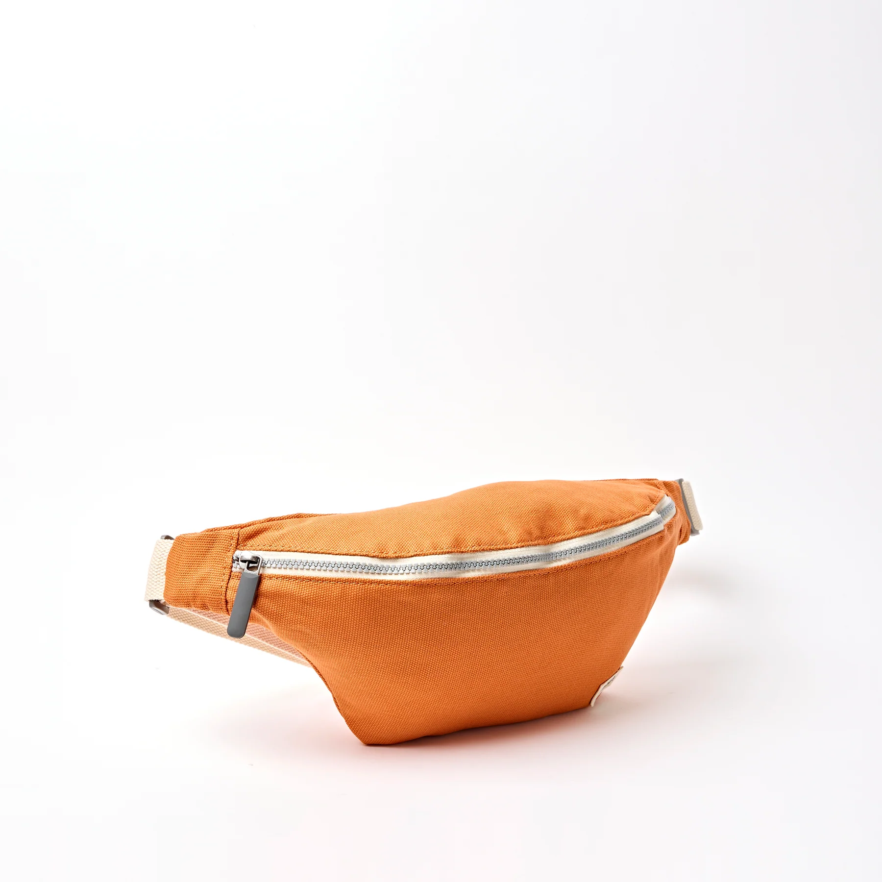 Roka Mill Hill Crossbody Bag in Burnt Orange Cotton Canvas - Image 3