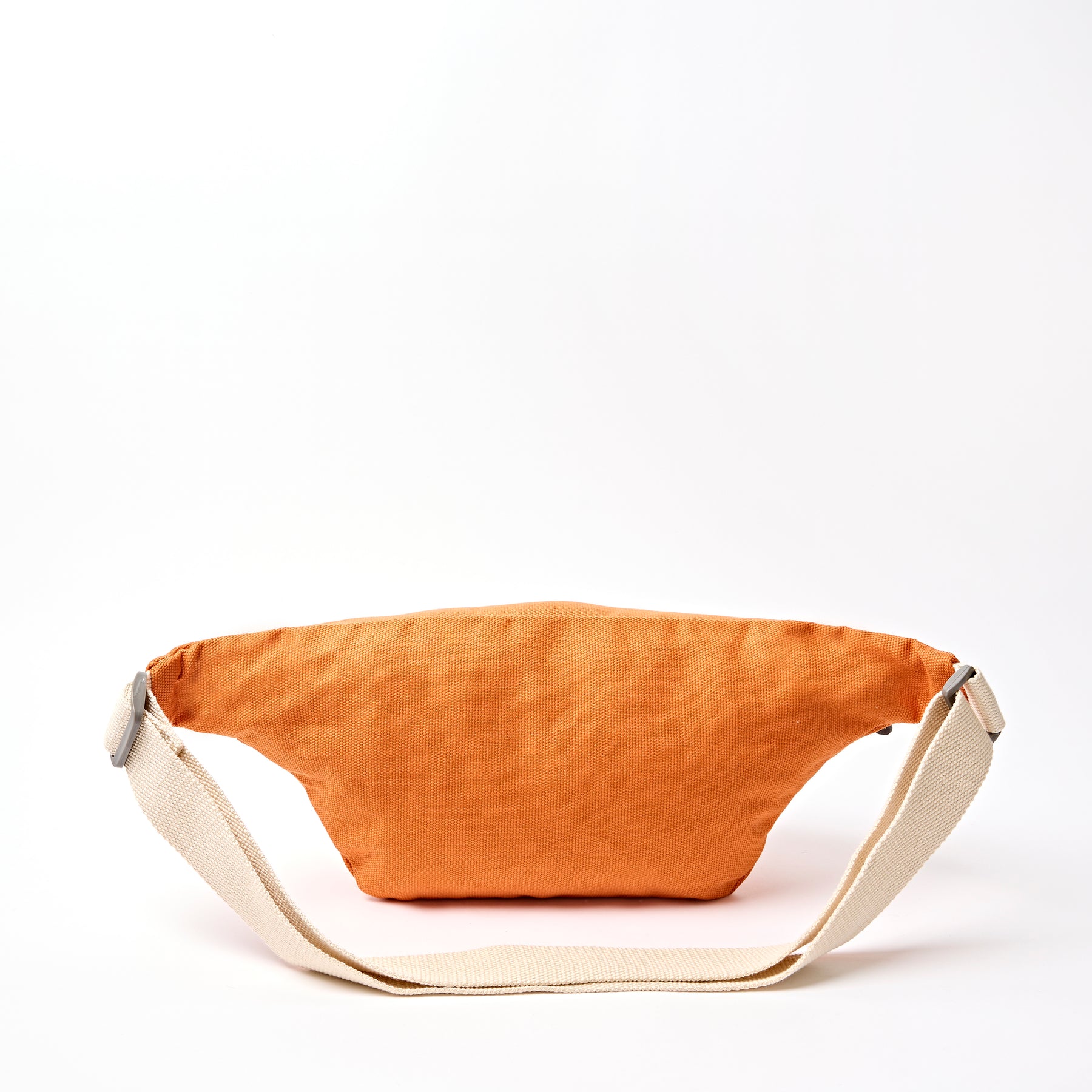 Roka Mill Hill Crossbody Bag in Burnt Orange Cotton Canvas - Image 4