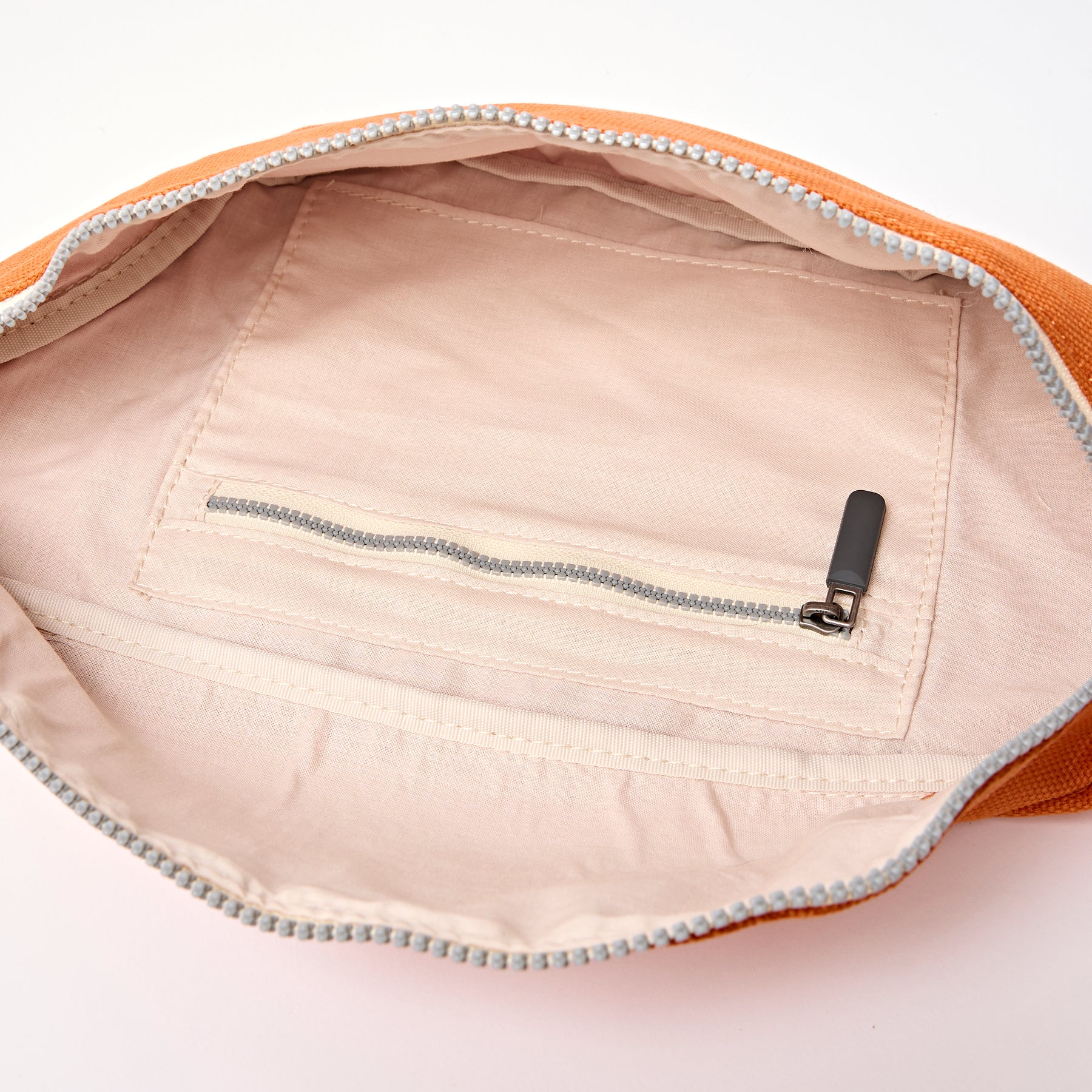 Roka Mill Hill Crossbody Bag in Burnt Orange Cotton Canvas - Image 9