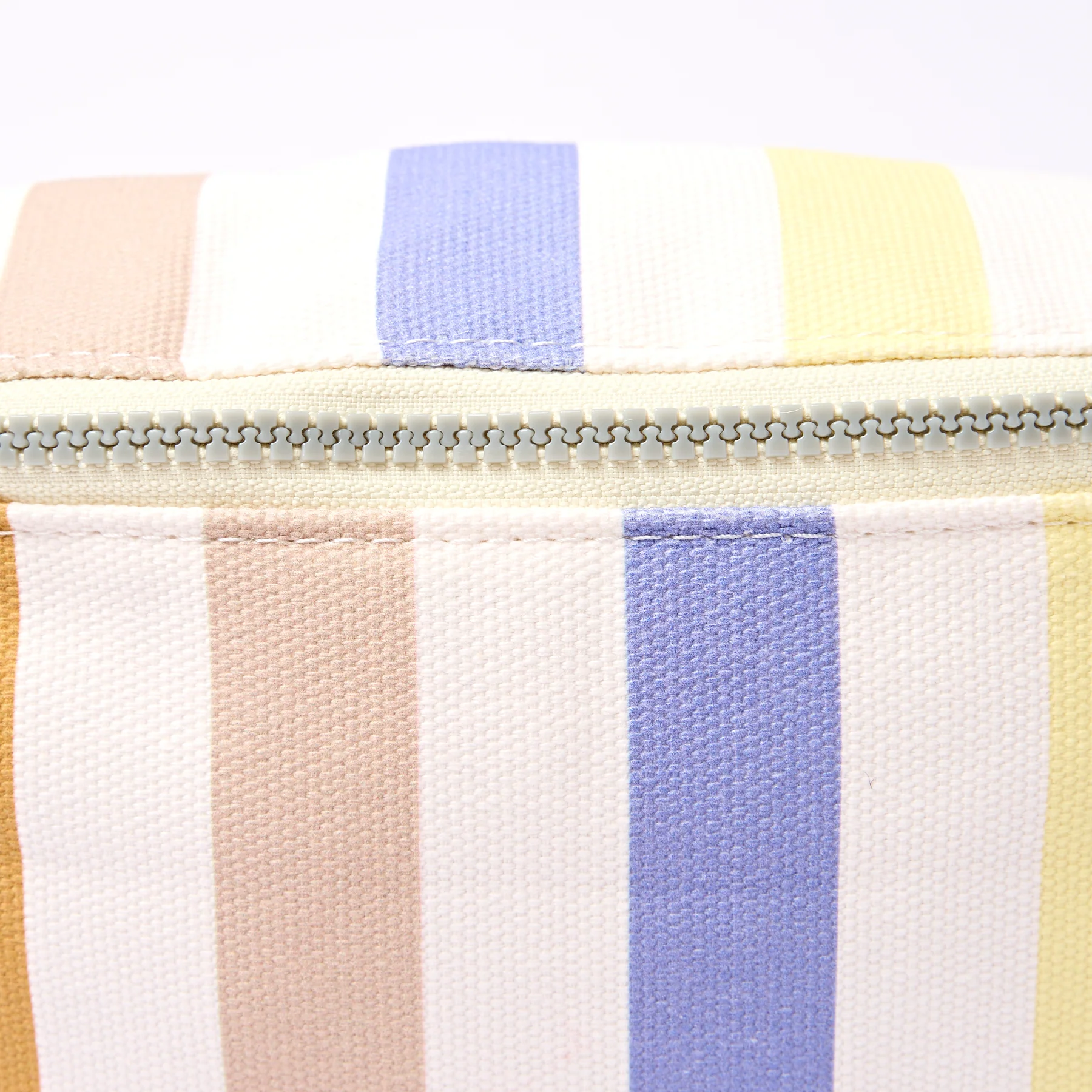 Roka Mill Hill Crossbody Bag in Pastel Multi Stripe Cotton Canvas - Image 6