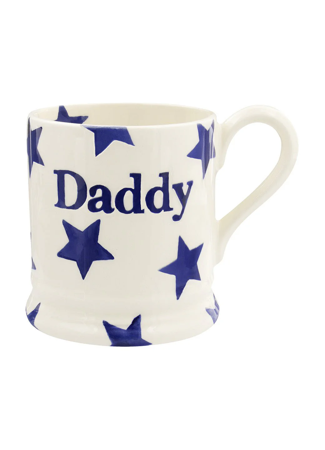 Emma Bridgewater Blue Star Daddy 1/2 Pint Mug - Image 3