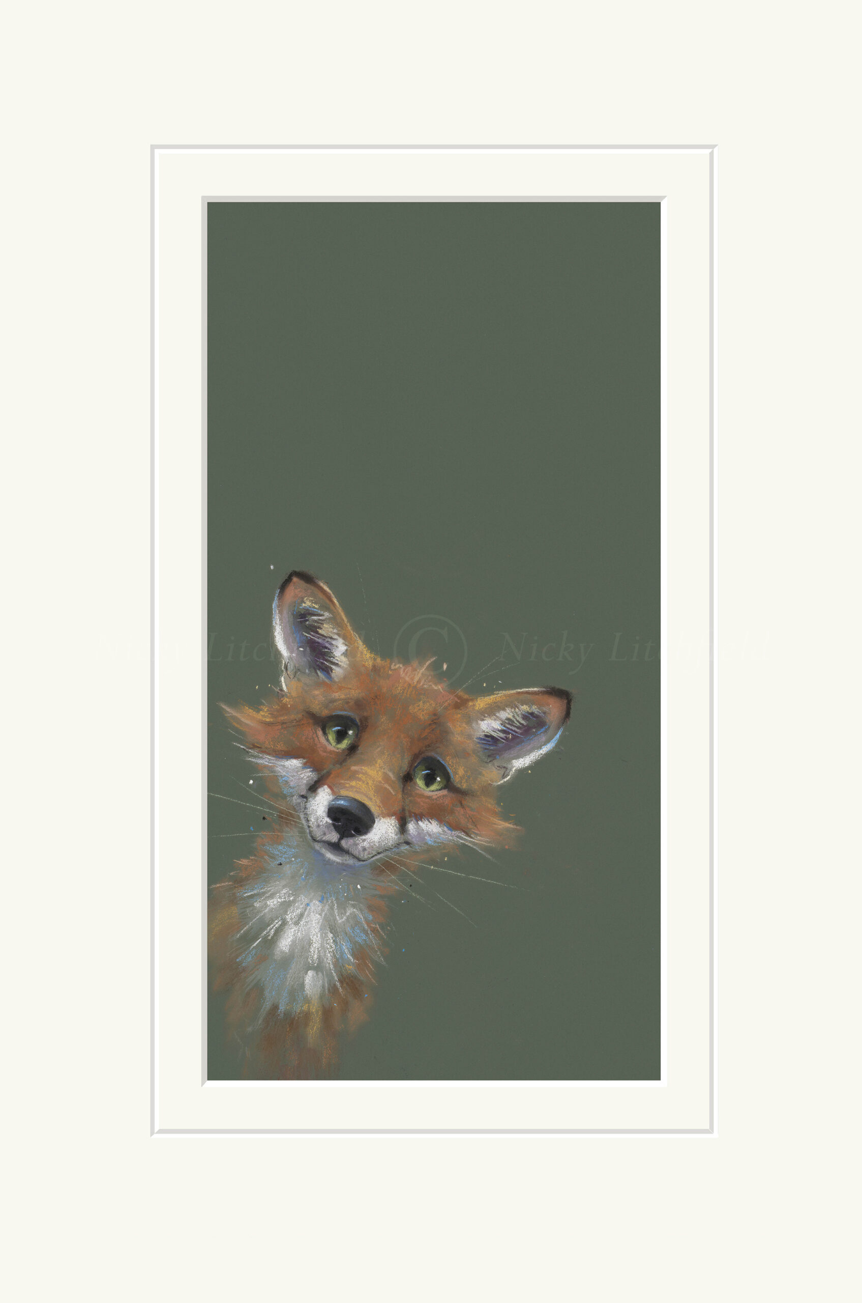 Nicky Litchfield LOVABLE ROGUE II Mounted Print