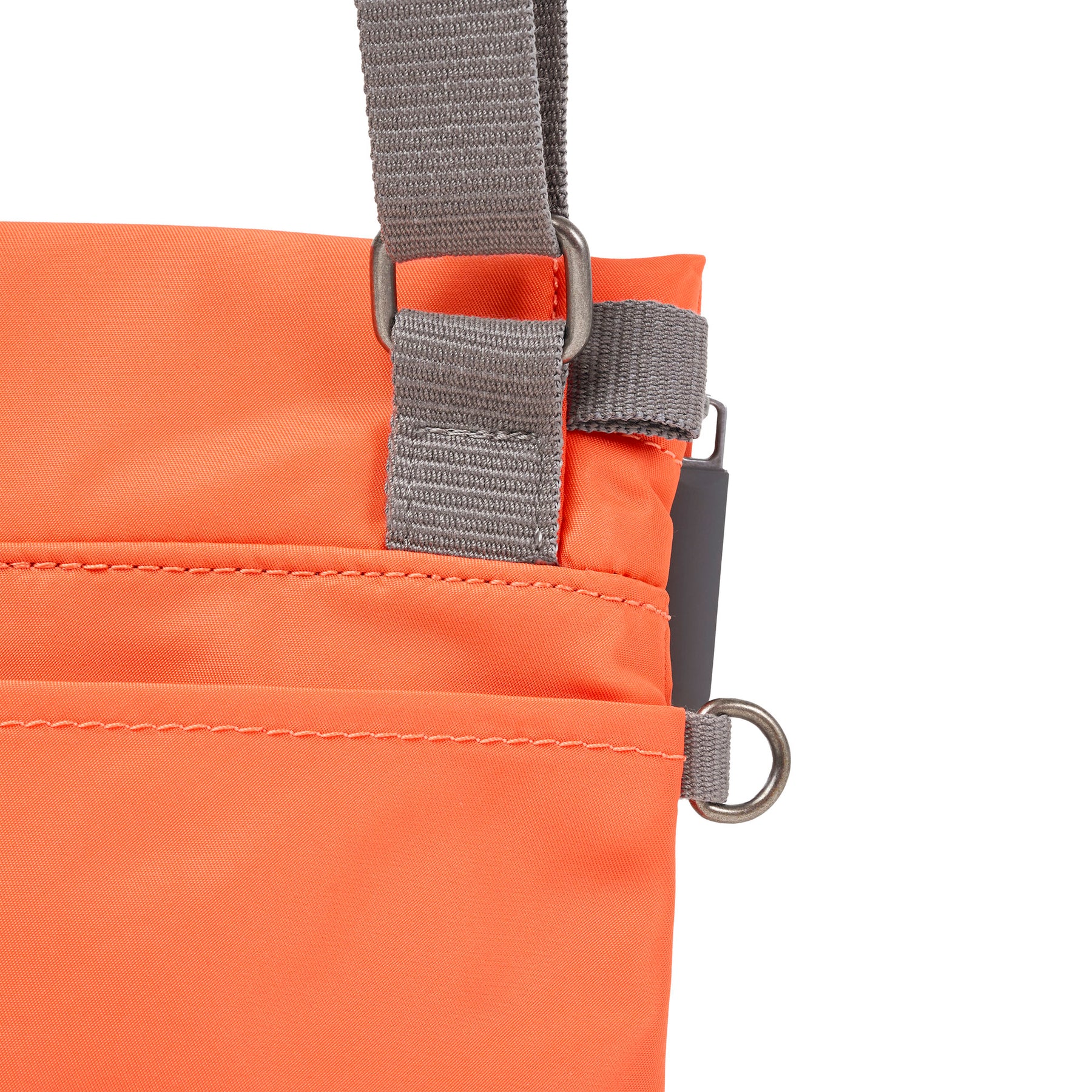 Roka Stratford Crossbody Bag Recycled Nylon Firecracker - Image 6