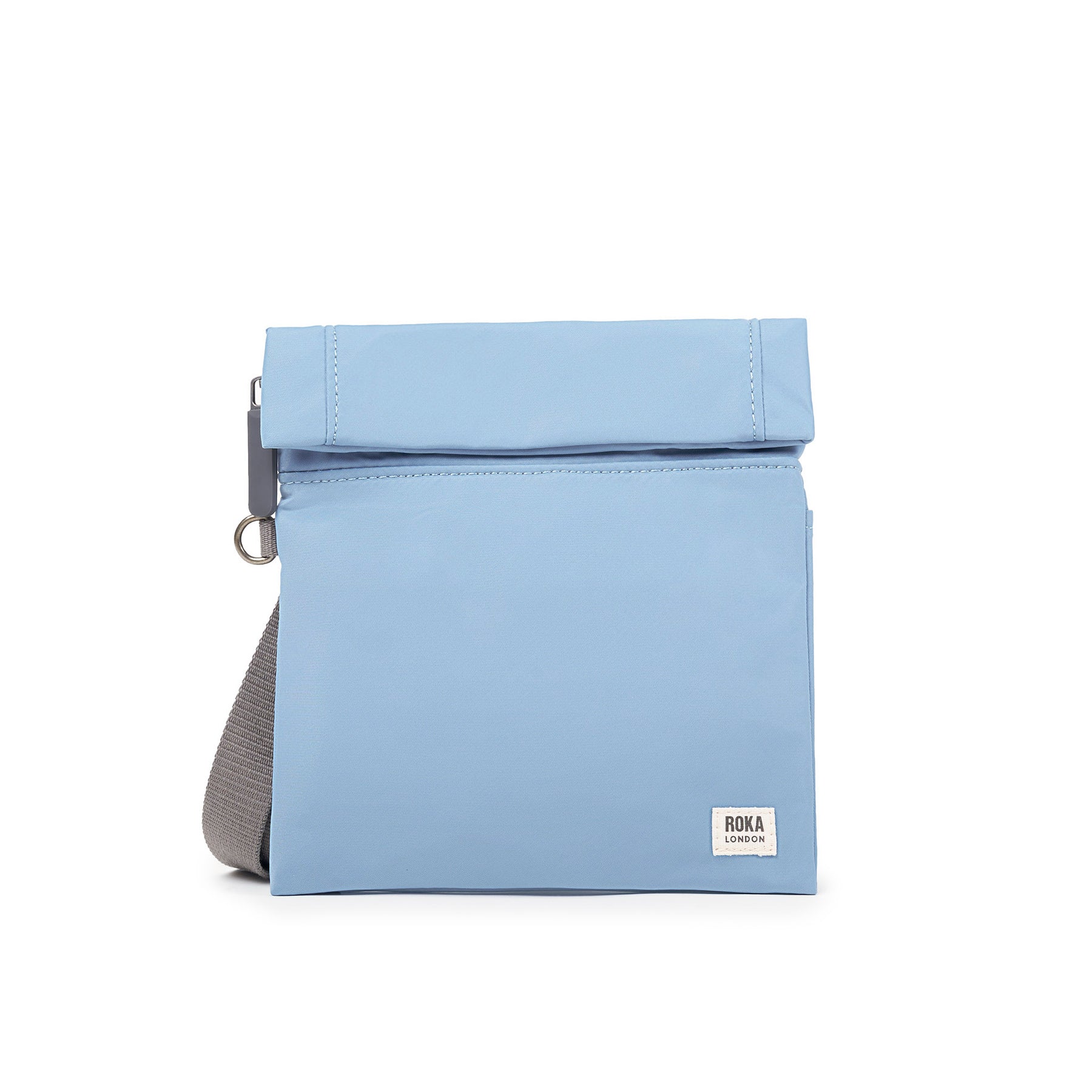 Roka Stratford Crossbody Bag Recycled Nylon Retro Blue