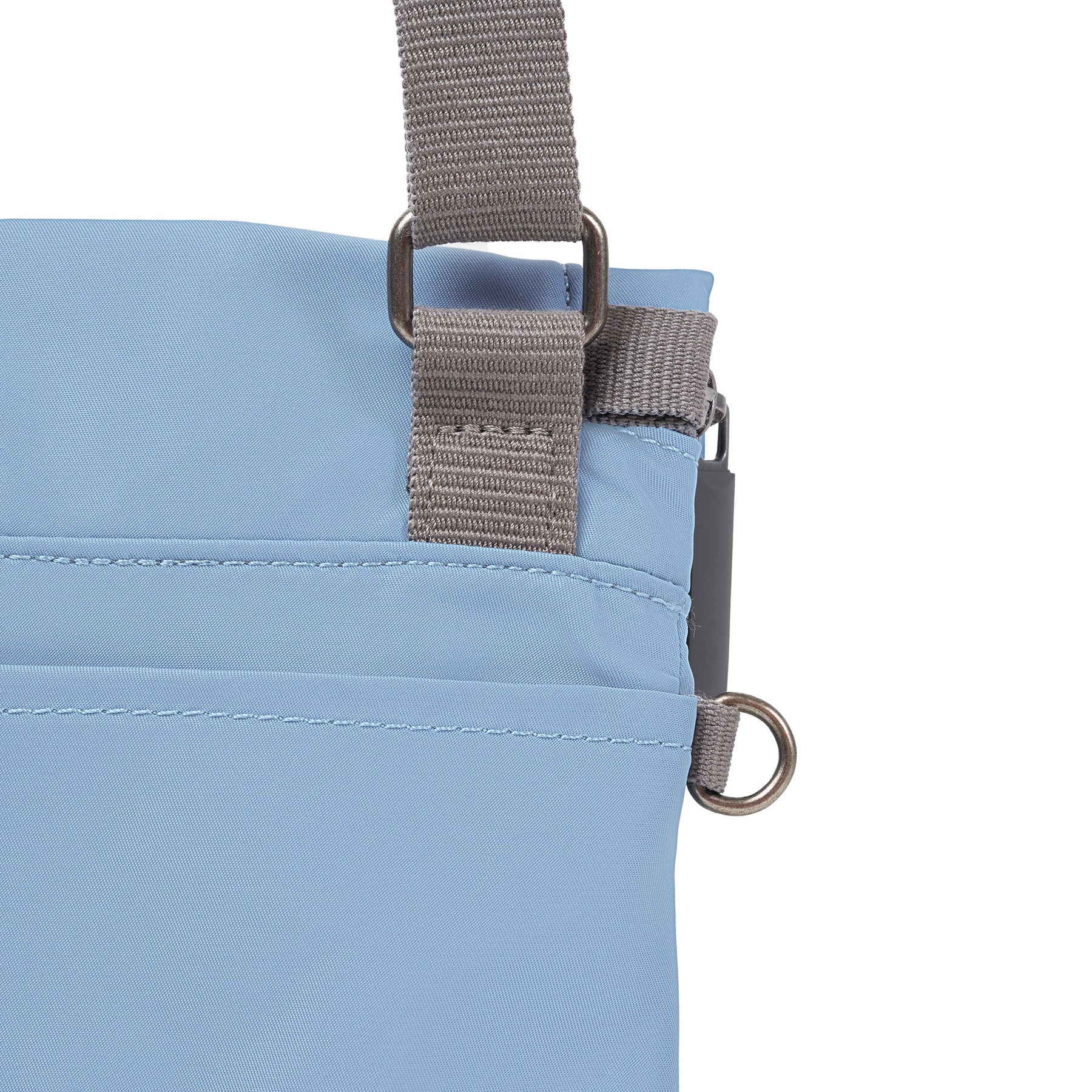 Roka Stratford Crossbody Bag Recycled Nylon Retro Blue - Image 6