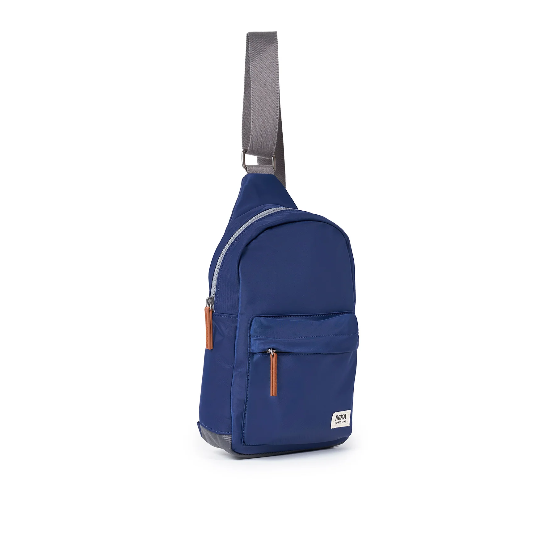 Roka Willesden Sling Bag Recycled Nylon Crisp Blue - Image 3