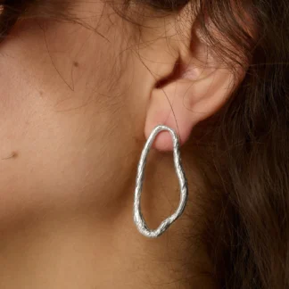 Tutti & Co Mira Large Earrings Silver