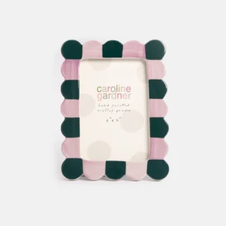 Caroline Gardner at Gifted Boston Spa - Lilac and Teal Scallop Photo Frame