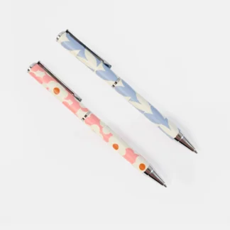 Caroline Gardner at Gifted Boston Spa - Pink Flower and Blue Heart 2 Box Pen Set