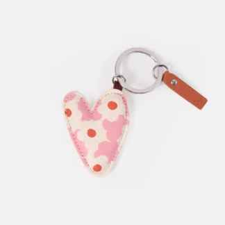 Caroline Gardner at Gifted Boston Spa - Pink Flower Keyring