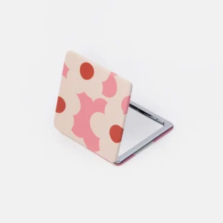 Caroline Gardner at Gifted Boston Spa - Pink Flower Square Pocket Mirror