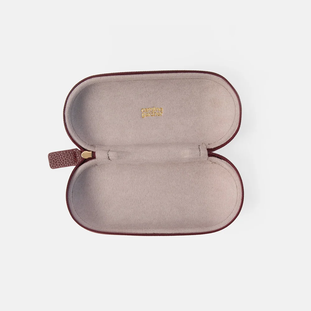 Caroline Gardner Pink Flower Zip Around Glasses Case - Image 3