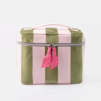 Caroline Gardner at Gifted Boston Spa - Green Pink Stripe Large Vanity