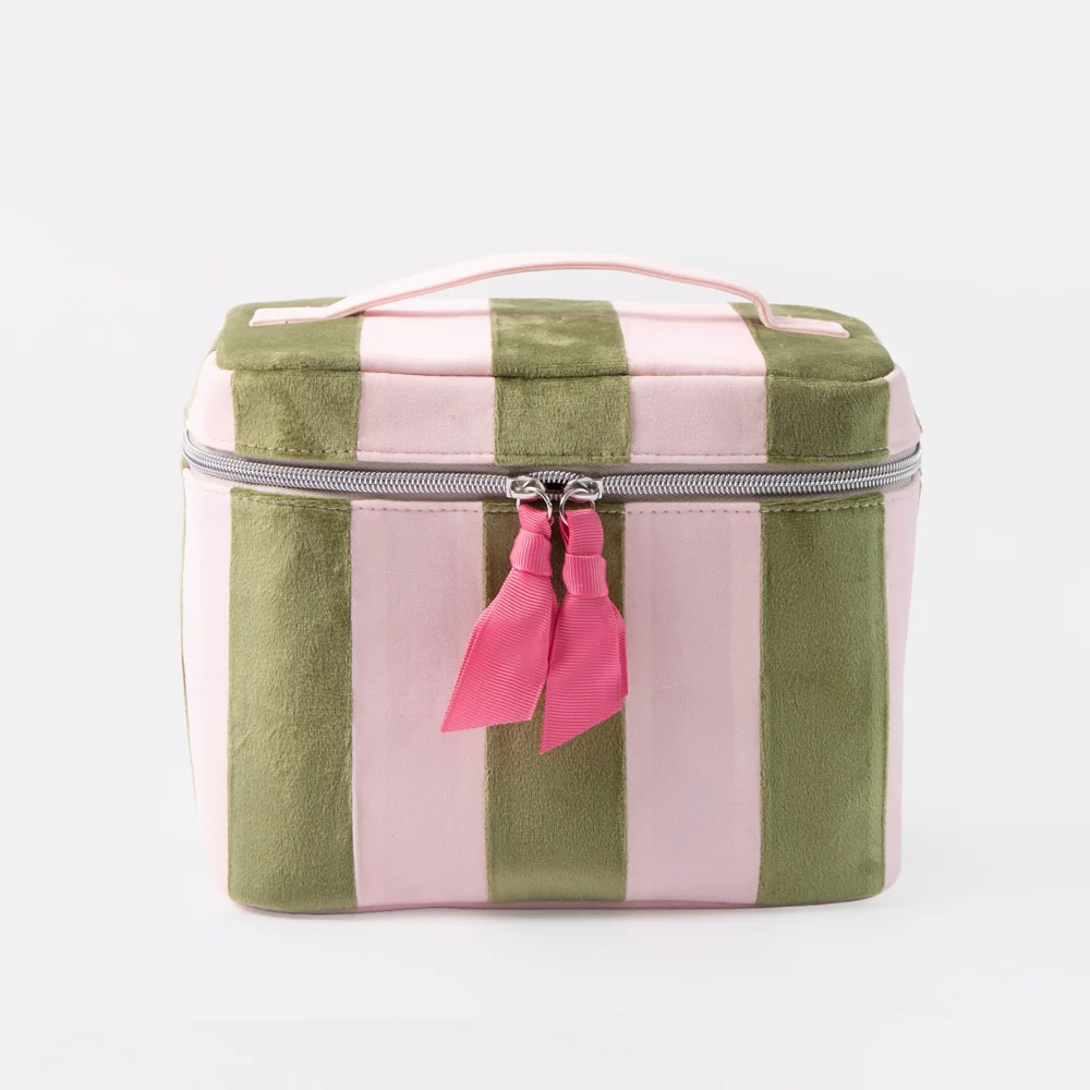 Caroline Gardner at Gifted Boston Spa - Green Pink Stripe Large Vanity