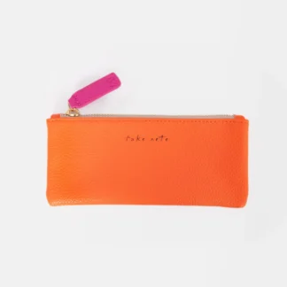Caroline Gardner at Gifted Boston Spa - Take Note Orange Pencil Case