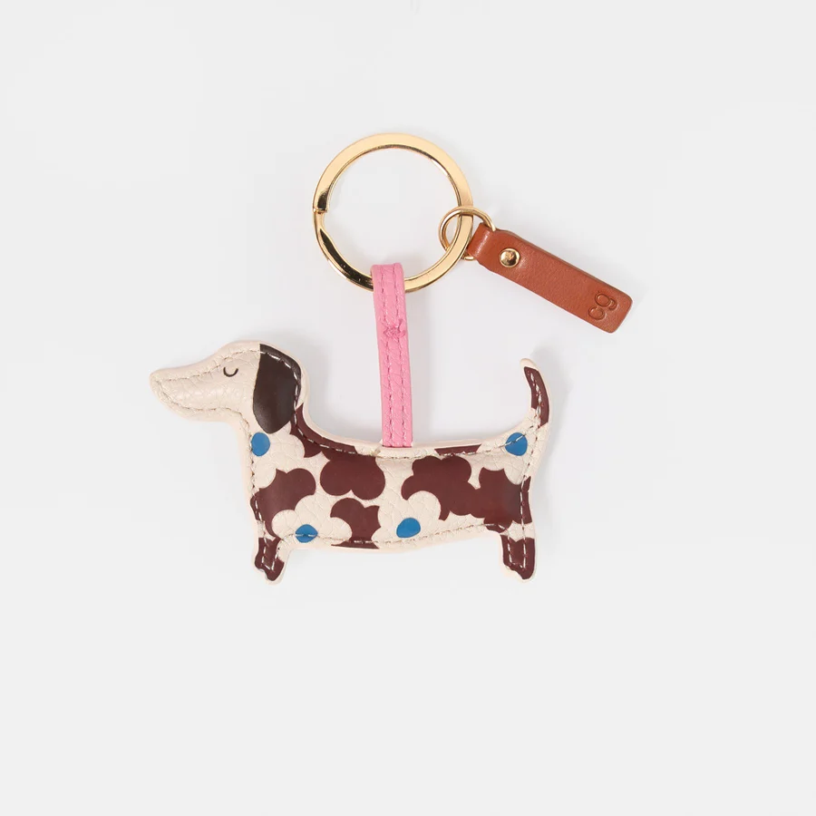 Caroline Gardner at Gifted Boston Spa - Wine Flower Dachsund Keyring