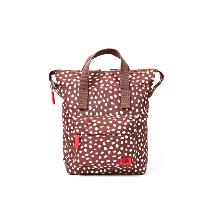 Roka at Gifted Boston Spa - Bantry B Recycled Canvas Backpack Small Brown Spot
