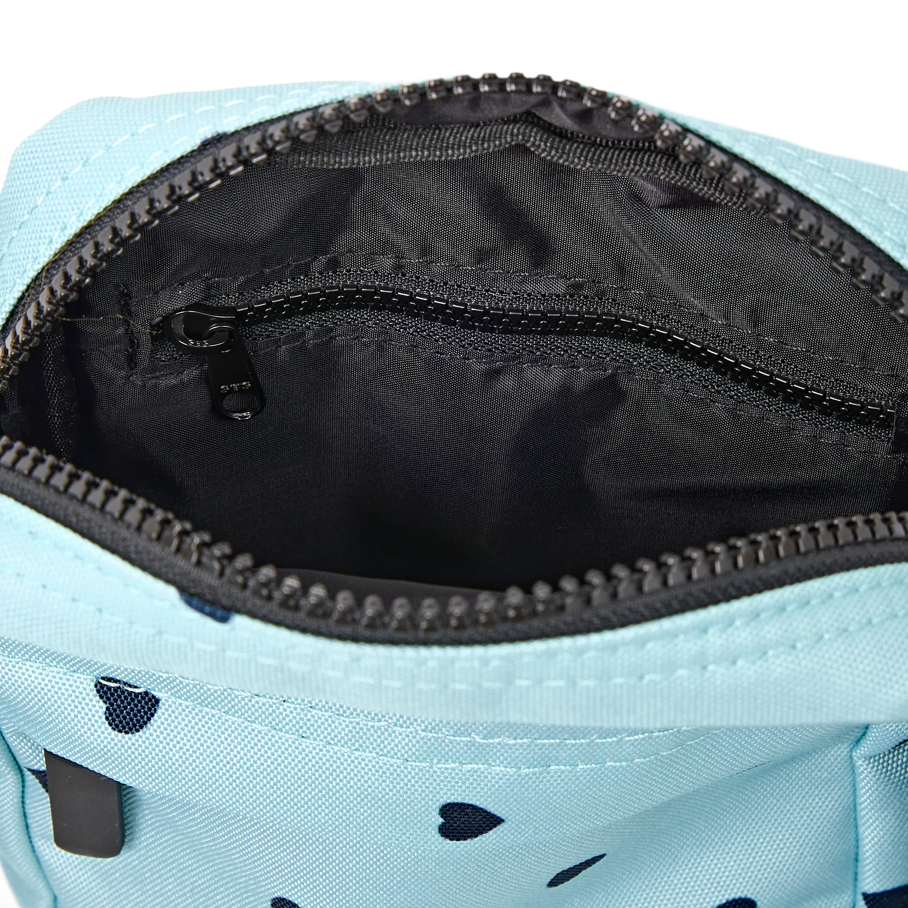 Roka Bond Pocket Recycled Canvas Small Cross Body Bag Hearts - Image 7