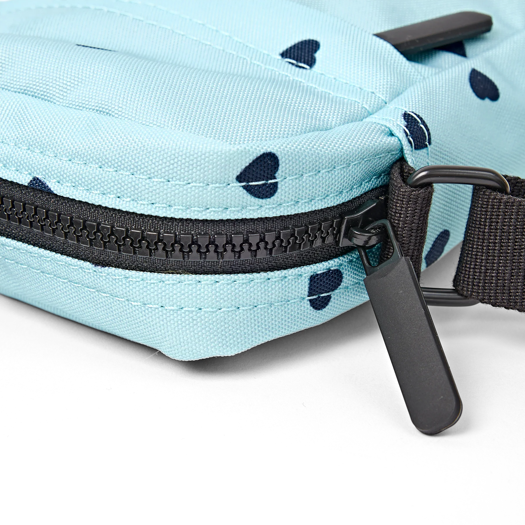 Roka Bond Pocket Recycled Canvas Small Cross Body Bag Hearts - Image 8