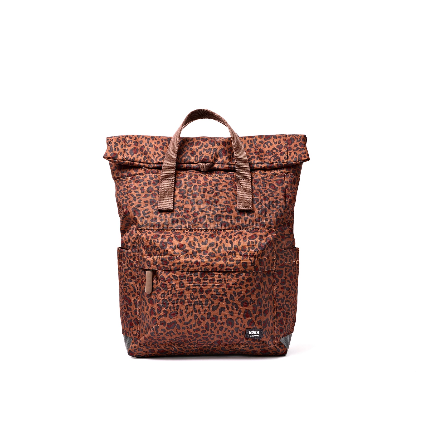Roka Canfield Rolltop Backpack Mini Leopard Medium