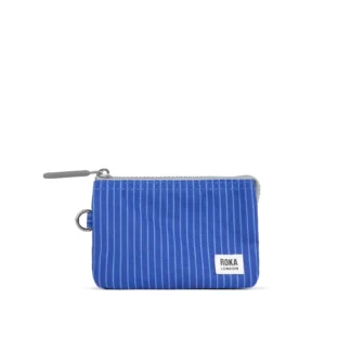 Roka Wallet Carnaby Recycled Canvas Small Light Wash
