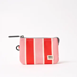 Roka Wallet Carnaby Recycled Canvas Small Seaside Stripe
