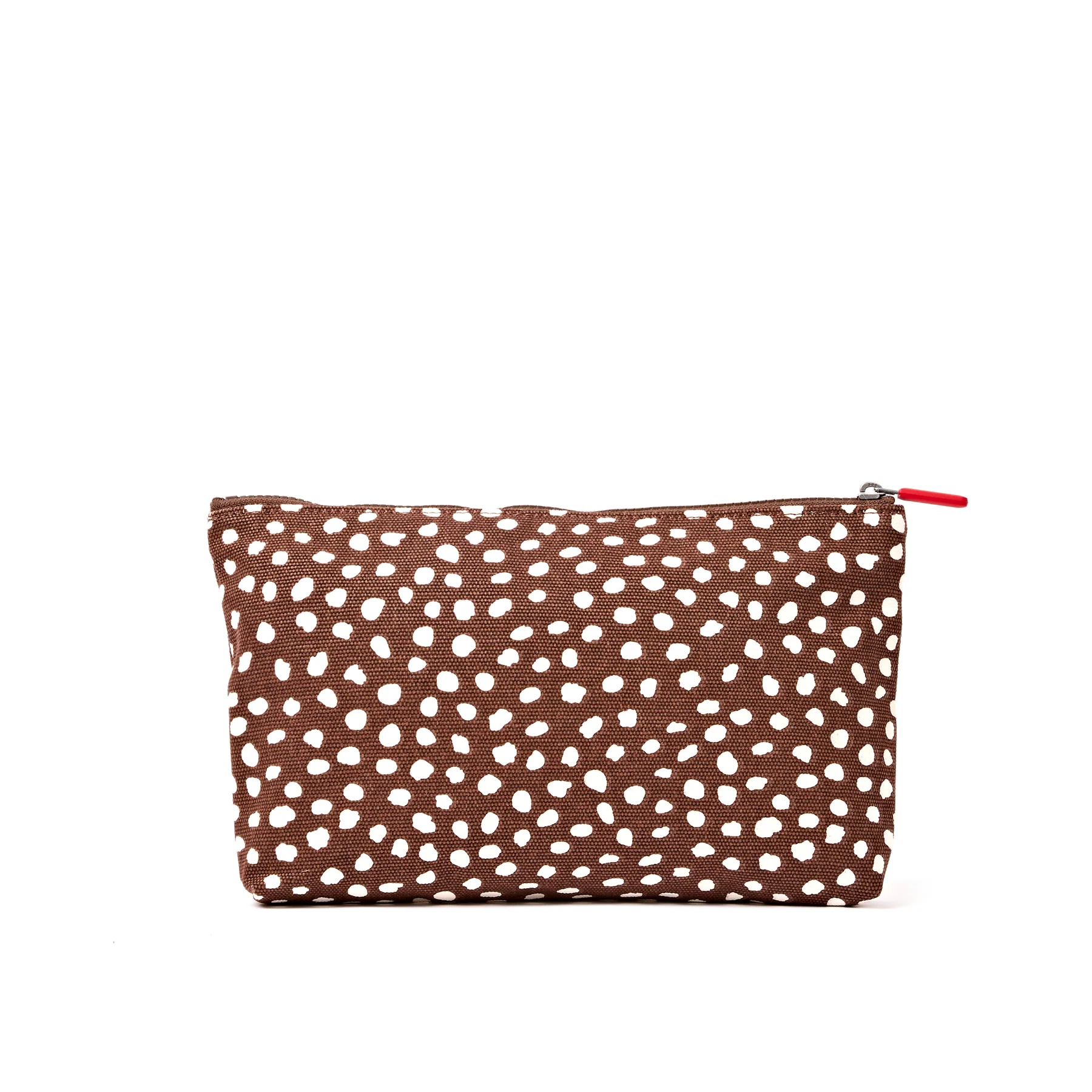 Roka Maida Vale Pouch Cotton Canvas Brown Spot - Image 3