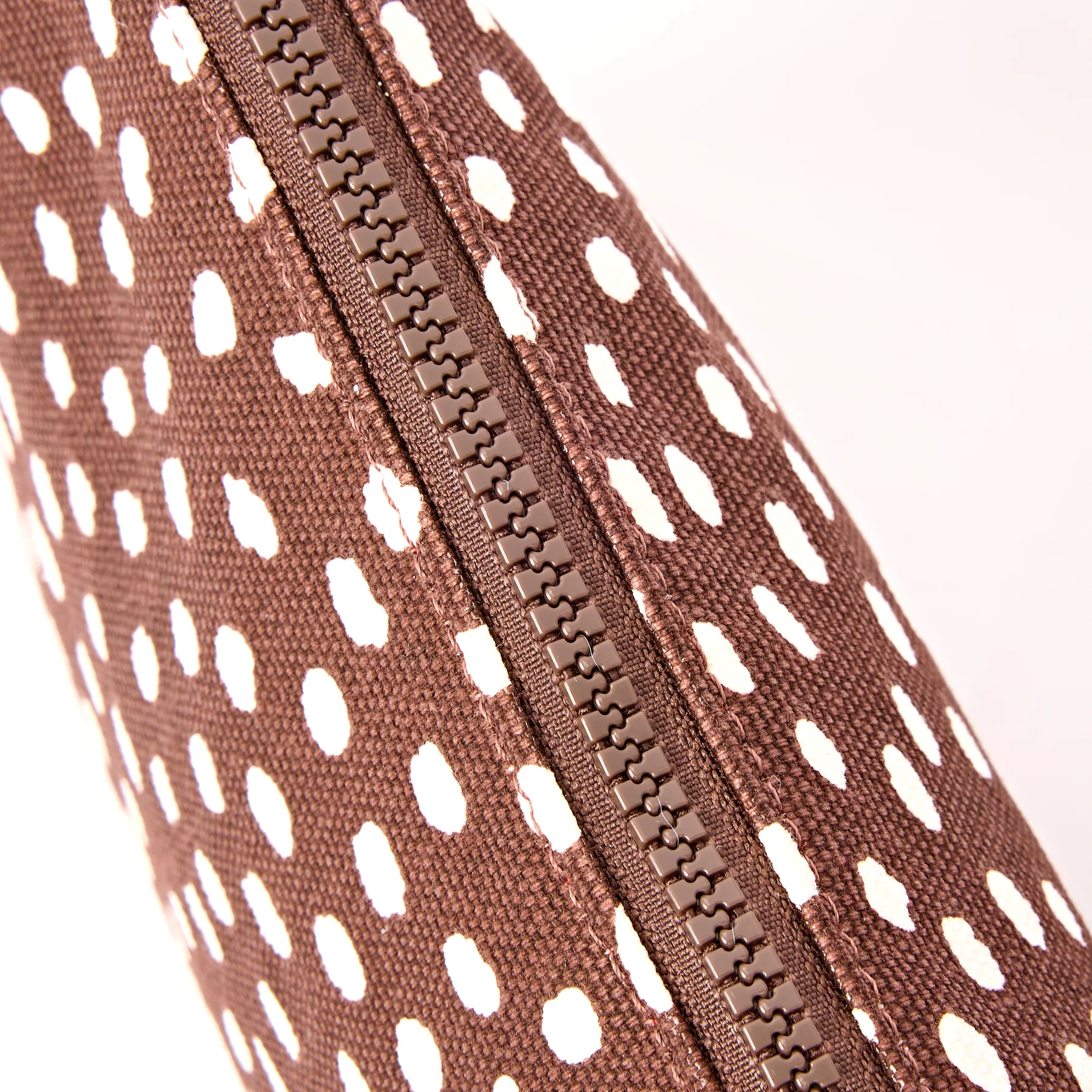 Roka Maida Vale Pouch Cotton Canvas Brown Spot - Image 5