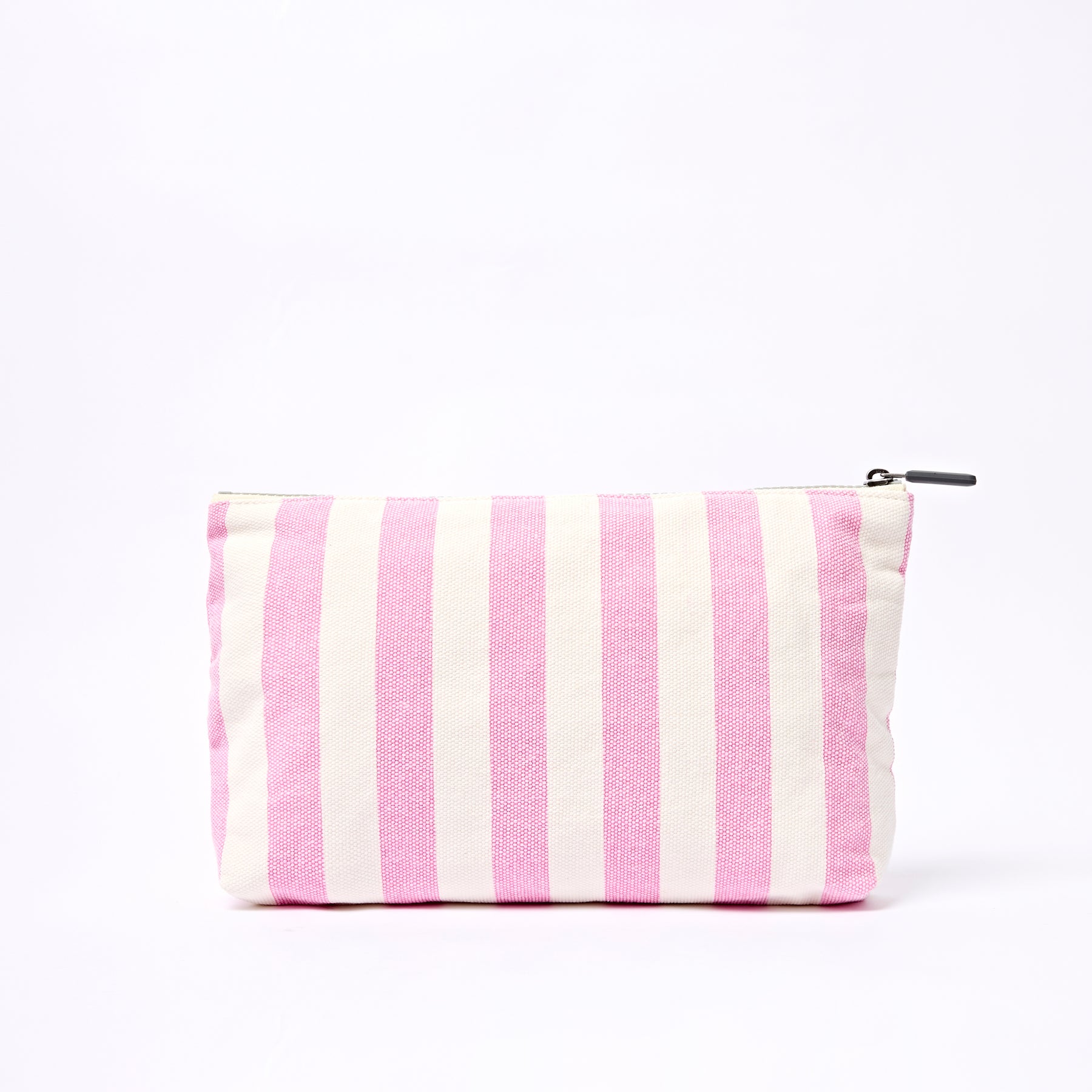 Roka Maida Vale Pouch Medium in Sherbet Stripe Cotton Canvas - Image 4