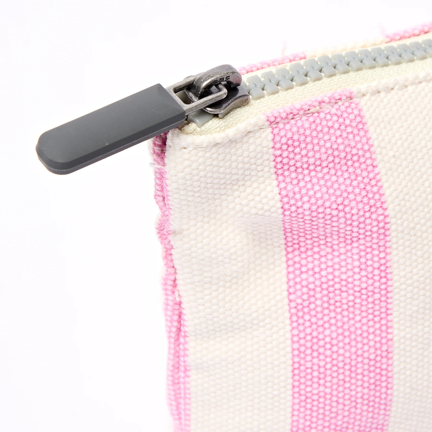 Roka Maida Vale Pouch Medium in Sherbet Stripe Cotton Canvas - Image 6