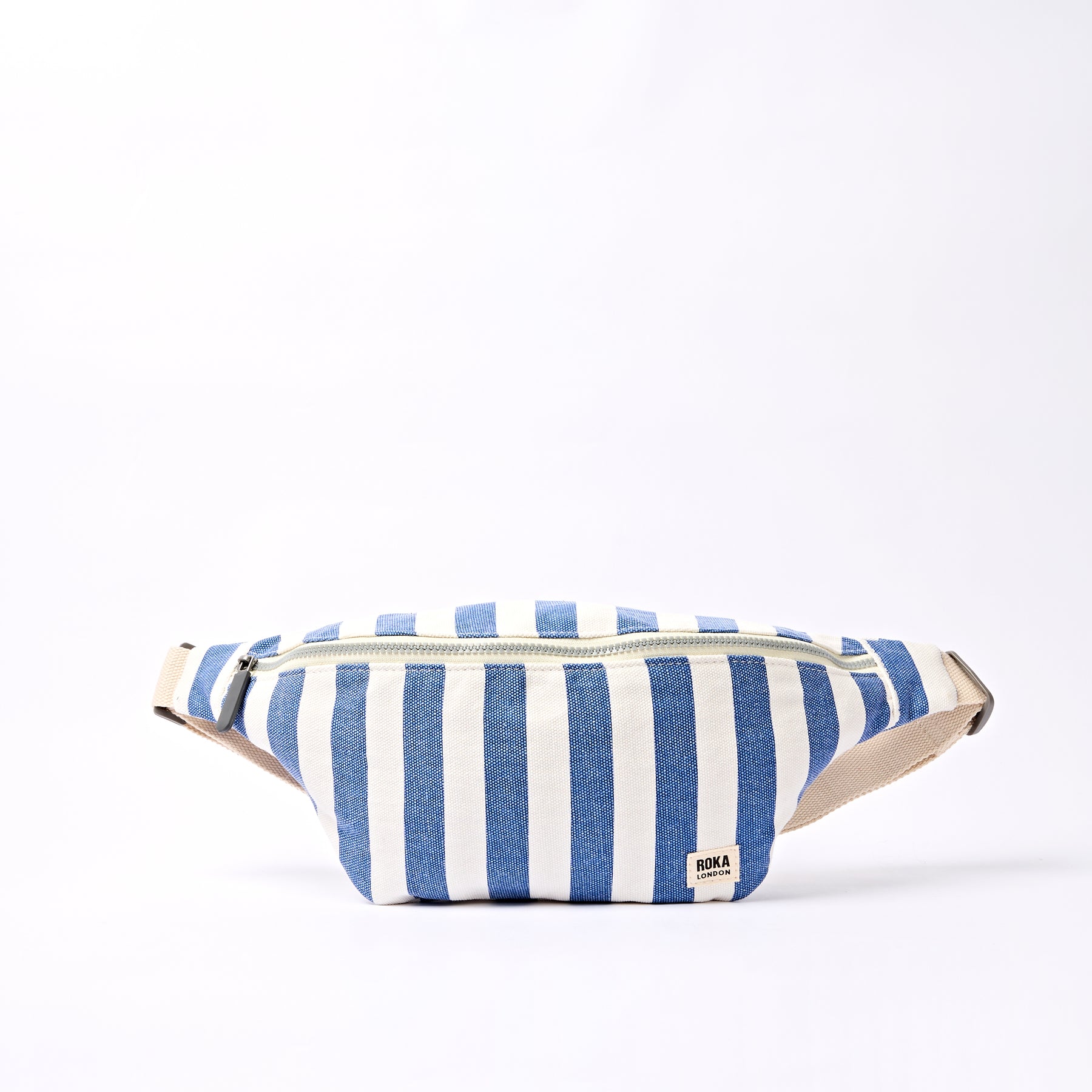 Roka at Gifted Boston Spa - Mill Hill Denim Stripe Cotton Canvas