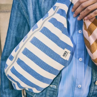 Roka at Gifted Boston Spa - Mill Hill Denim Stripe Cotton Canvas