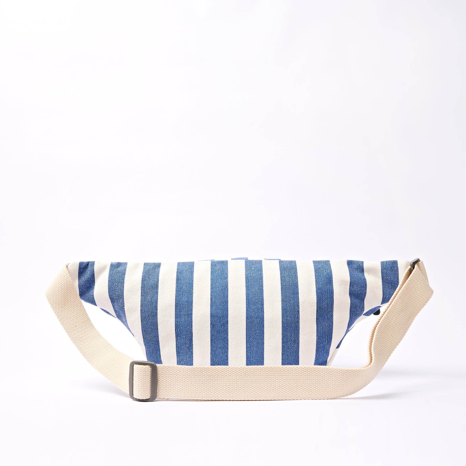 Roka Mill Hill Crossbody Bag in Denim Stripe Cotton Canvas - Image 5