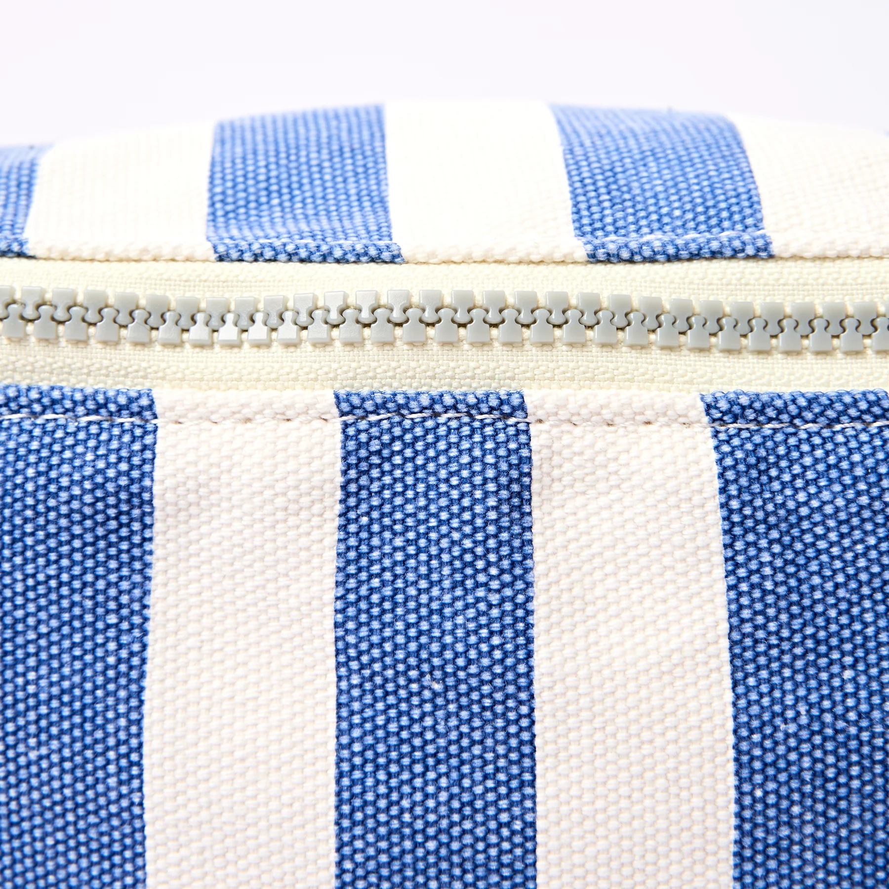 Roka Mill Hill Crossbody Bag in Denim Stripe Cotton Canvas - Image 7